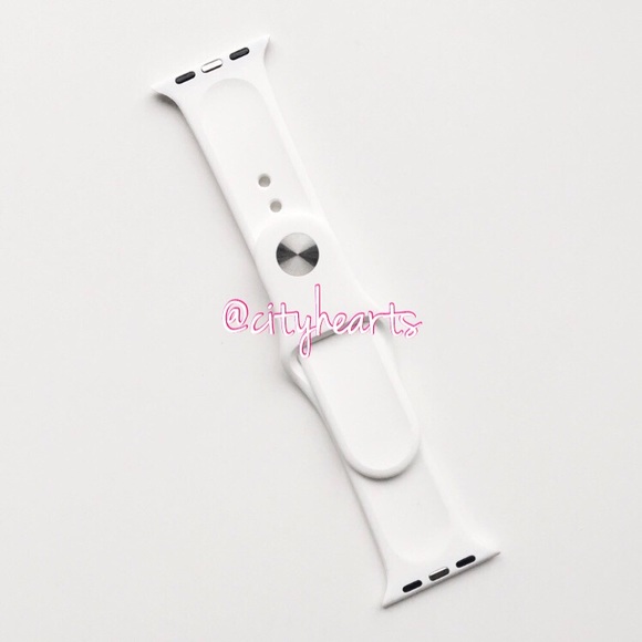 NEW Bright White Apple Watch Sport Band - Picture 4 of 6
